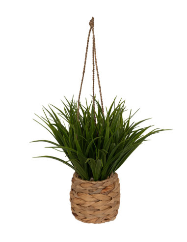 PIANTA SOSPESA 206552 MODA 25X27CM VASO FIBRA NATURALE