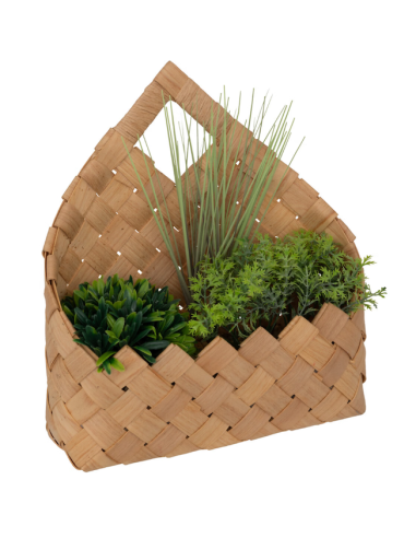 PIANTA SOSPESA 206554 JIKA 24X11X27CM CESTO FIBRA BAMBOO