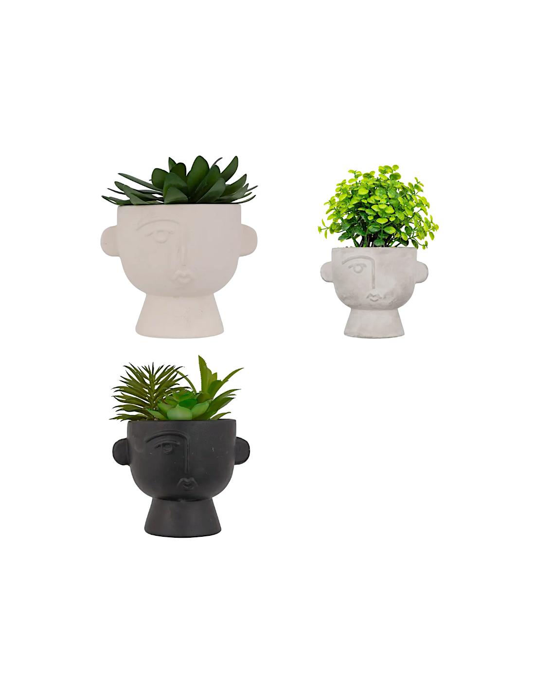 Pianta artificiale Dusty H 16 cm con vaso astratto | shopincasa.it