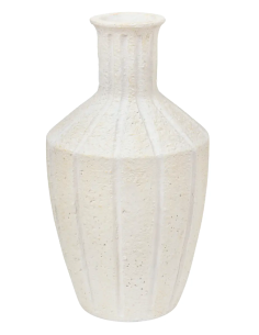 Atmosphera Vaso Antico Nolwi in Ceramica Bianca H48 cm | shopincasa.it