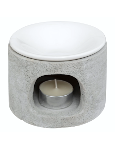 PROFUMATORI: vendita online Bruciatore di profumo Olioa in cemento e ceramica 11x7 cm – Atmosphera in offerta