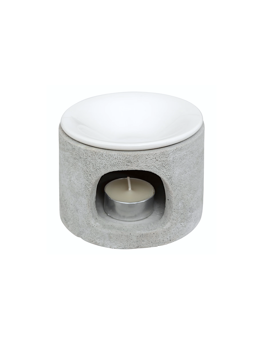 BRUCIAESSENZA 207018 OLIA 11X8CM CEMENTO GRIGIO