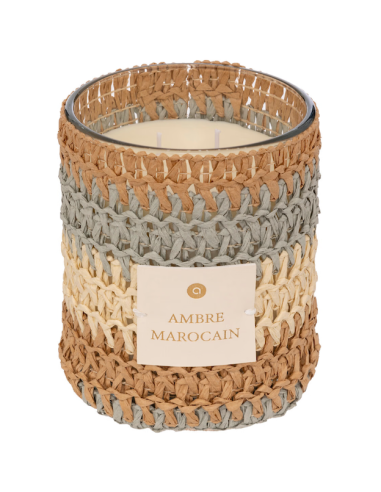 CANDELA PROFUMATA 209508 ZAYA 470GR VETRO/FIBRA