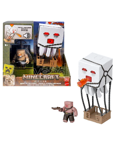 Ghast Attacco Esplosivo Minecraft con Piglin Guerriero | Shopincasa.it