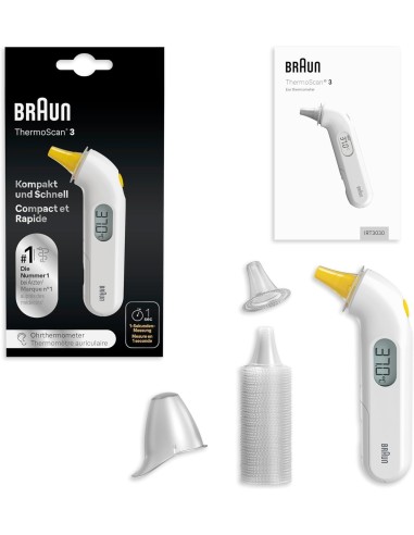 Braun ThermoScan 3 – Termometro Auricolare Rapido e Affidabile