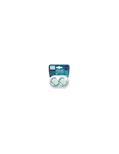 Philips Avent Succhietto Ultra Air Night 6-18 Mesi – Confezione da 2