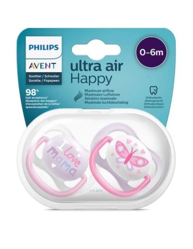 Philips Avent Ultra Air Succhietto 0-6 Mesi – Confezione da 2