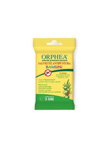 Orphea Bambini Salviettine Antipuntura 15 Pezzi | Protezione Zanzare | ShopInCasa.it