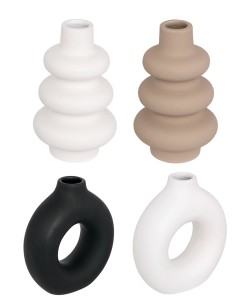 Atmosphera Vaso Ziva in Ceramica H15 cm Modelli Assortiti | shopincasa.it