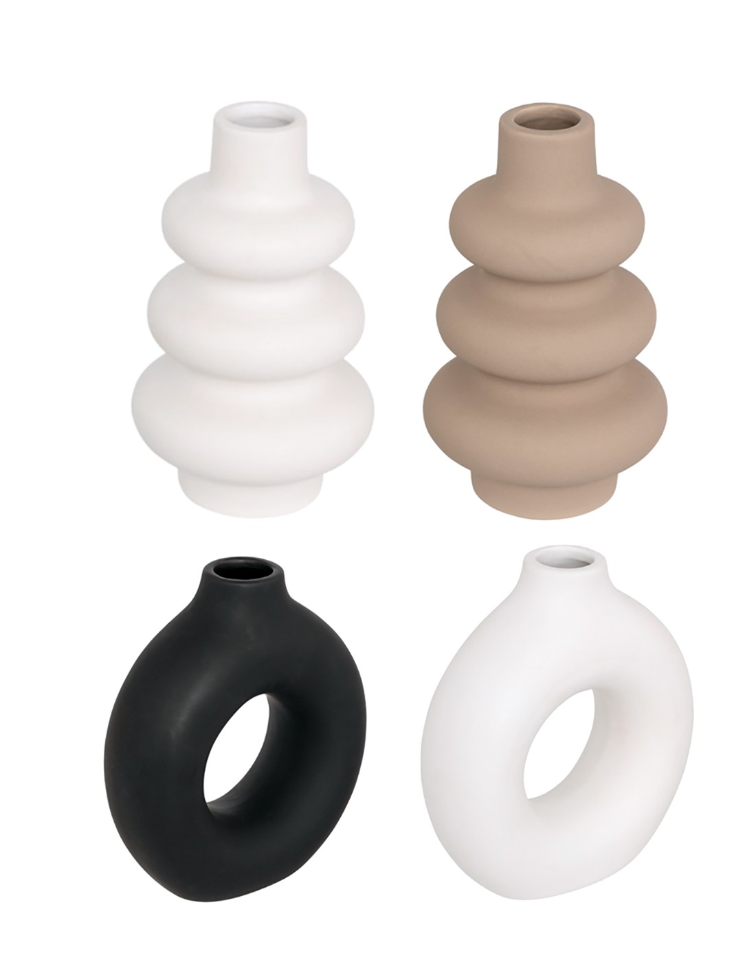 Atmosphera Vaso Ziva in Ceramica H15 cm Modelli Assortiti | shopincasa.it