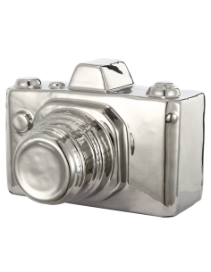 FIGURA FOTOCAMERA 802398 CERAMICA ARGENTO 15X13X11CM