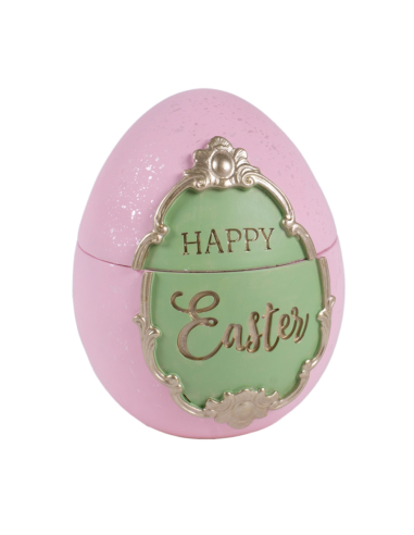UOVO CONTENITORE 140998 HAPPY EASTER RESINA 13X16CM