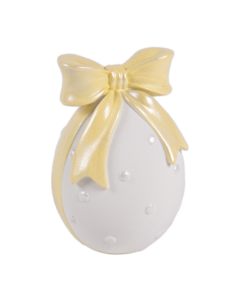 UOVO 140991 CON FIOCCO RESINA 5X8CM