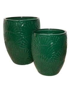 VASO 140498 1 MIS VETRORESINA VERDE 30X33CM