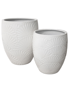 VASO 140506 2 MIS VETRORESINA AVORIO 40X44CM