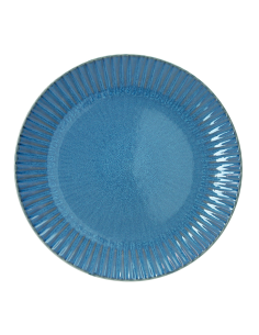 CONFEZIONE 12 PIATTO PIANO MELANGE BLUETTE STONEWARE