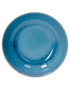 CONFEZ.12 PIATTO FONDO MELANGE BLUETTE STONEWARE