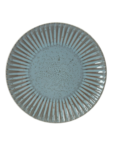 CONFEZ.12 PIATTINO ACQUAMARINA MELANGE STONEWARE