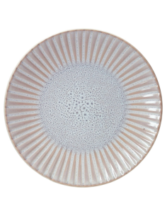 CONFEZ.12 PIATTINO MELANGE AVORIO STONEWARE