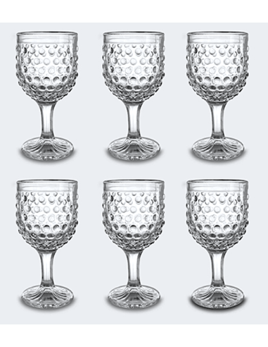 SET 6 CALICI 58413 BLOSSOM 34CL TRASPARENTE