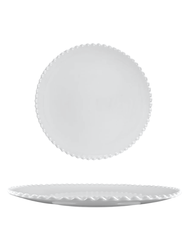 PIATTO TONDO MELAMINA 34CM PERLA