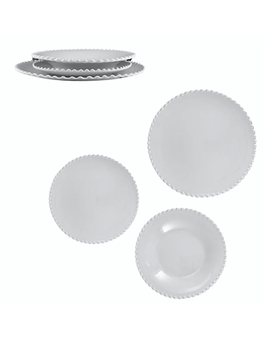 PIATTO FONDO MELAMINA 24CM PERLA