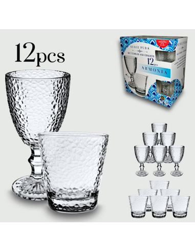SET 12PZ CALICI+BICCHIERI PURA