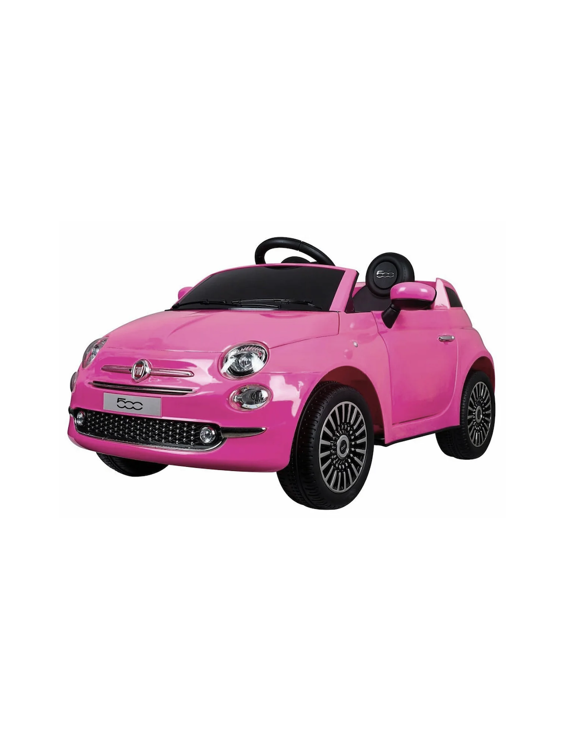 Auto elettrica bambini Fiat 500 12V rosa con telecomando | shopincasa.it