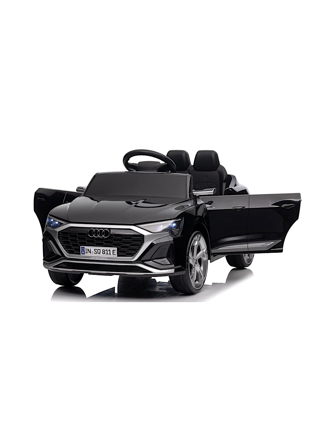 Auto elettrica bambini Audi SQ8 12V nera con telecomando | Shop in Casa