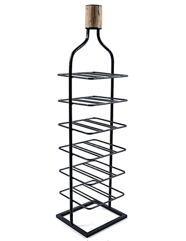 MOBILETTO PORTABOTTIGLIE 23328 18P METALLO 28X25X105CM