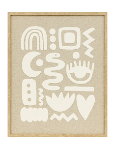 Atmosphera Decorazione da Parete 3D Petra Beige 40x50 cm | shopincasa.it