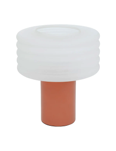 Atmosphera Lampada da Tavolo Asti Vetro Brown Ecurel H36 cm A+++ | shopincasa.it