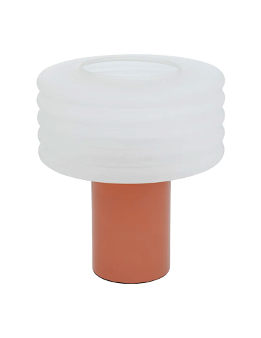 Atmosphera Lampada da Tavolo Asti Vetro Brown Ecurel H36 cm A+++ | shopincasa.it