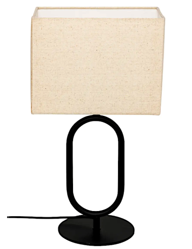 LAMPADA TAVOLO 202661 ALEC 28X18X52CM METALLO NERO