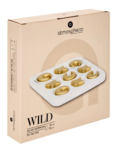 Tris Wild Romance Atmosphera 18x18 cm Cemento Bianco con stelle e luna shopincasa.it