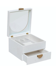 Scatola portagioie Wild Atmosphera Legno Bianco 20x20 cm shopincasa.it