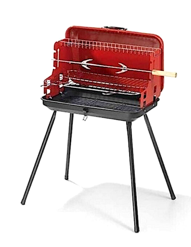 BARBECUE A VALIGETTA H59CM GRIGLIA 46X28CM