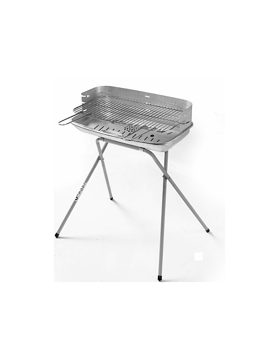 BARBECUE ACCIAIO ALLUMINATO H82CM GRIGLIA 60X36CM