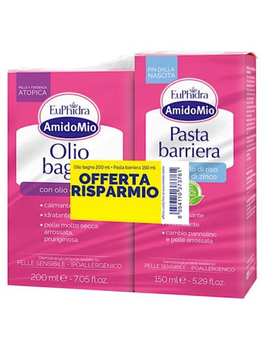 Euphidra Amidomio Pasta Barriera + Olio Bagno Bipacco – shopincasa.it