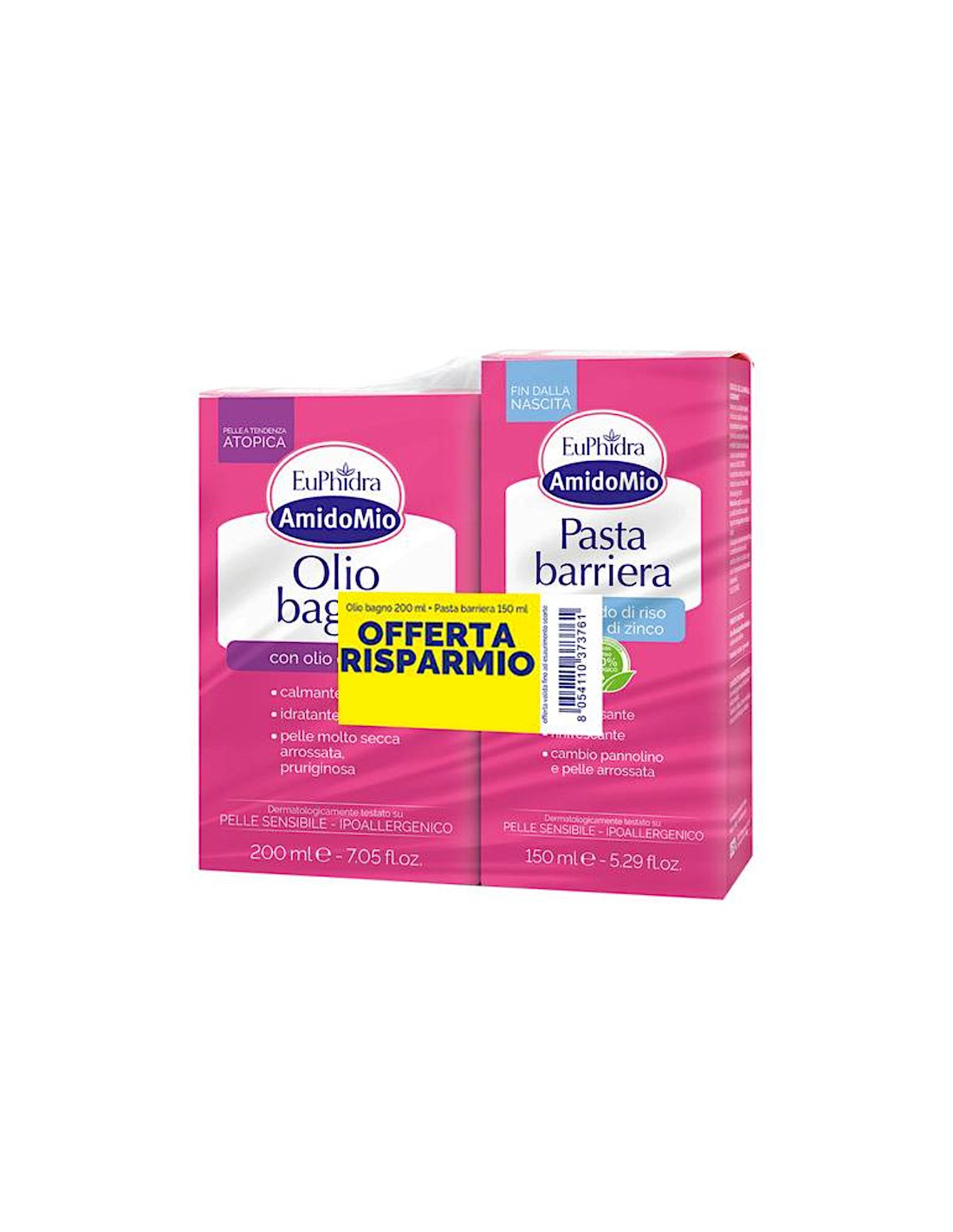Euphidra Amidomio Pasta Barriera + Olio Bagno Bipacco – shopincasa.it