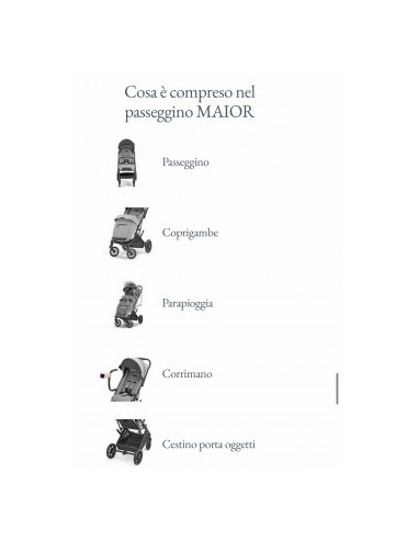 PASSEGGINI 22KG: vendita online Passeggino Inglesina Maior Magnet Grey 2025 in offerta