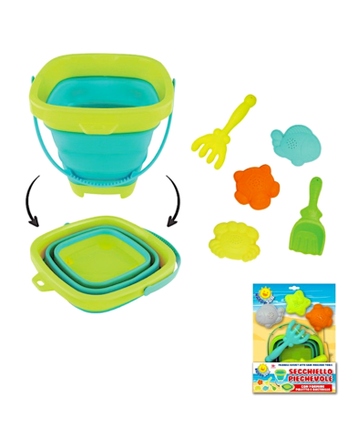 SET MARE 705100311 SECCHIELLO PIEGHEVOLE CON ACCESSORI