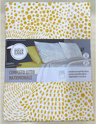 COMPLETO LETTO MATRIMONIALE POP 240X280CM COTONE