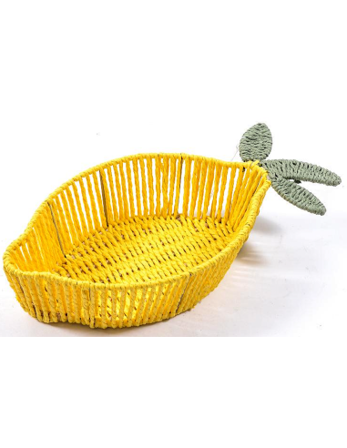 CESTINO 35741 LIMONE METALLO/CARTA 19X38X8,5CM