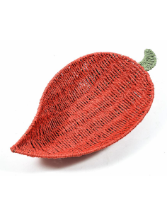 VASSOIO 35727 PEPERONCINO METALLO/CARTA 24X45X6,5CM