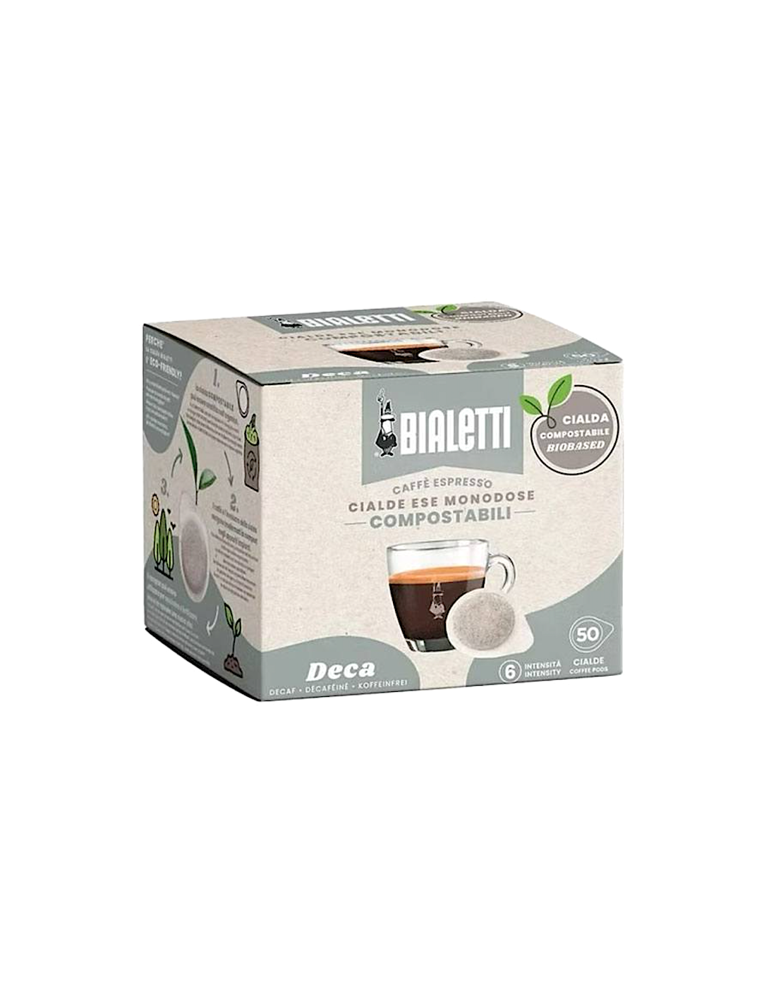 Shopincasa.it | Bialetti Cialde Monodose Decaffeinato - 50 Pezzi