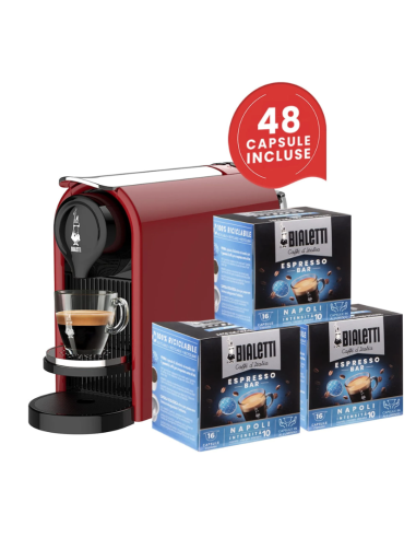 CAFFETTIERA ELETTRICA GIOIA PLUS ROSSO+48 CAPS