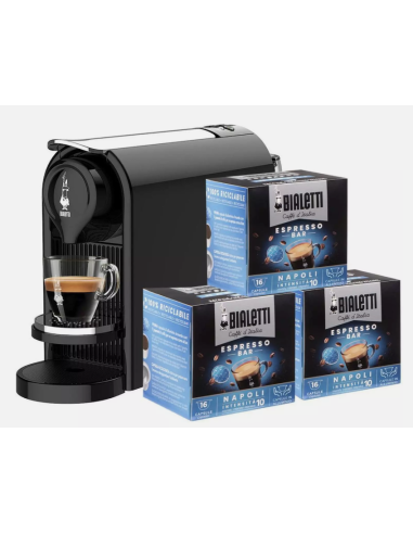 CAFFETTIERA ELETTRICA GIOIA PLUS NERO+48 CAPSULE