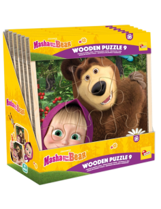 GIOCHI DI SOCIETA'E PUZZLE: vendita online MASHA ORSO PUZZLE LEGNO 9PZ in offerta 2