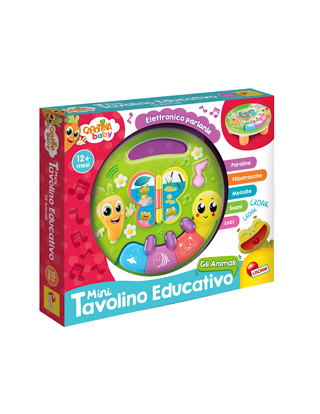Carotina Mini Tavolino Educativo Animali gioco bambini | Shop in Casa